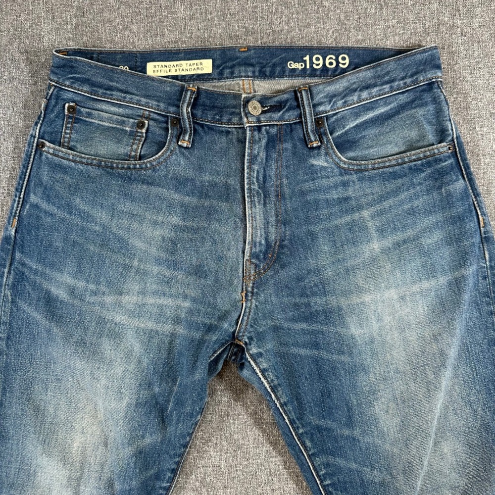 Gap Jeans Mens 32x30 1969 Standard Taper Blue Medium Wash Denim 981399